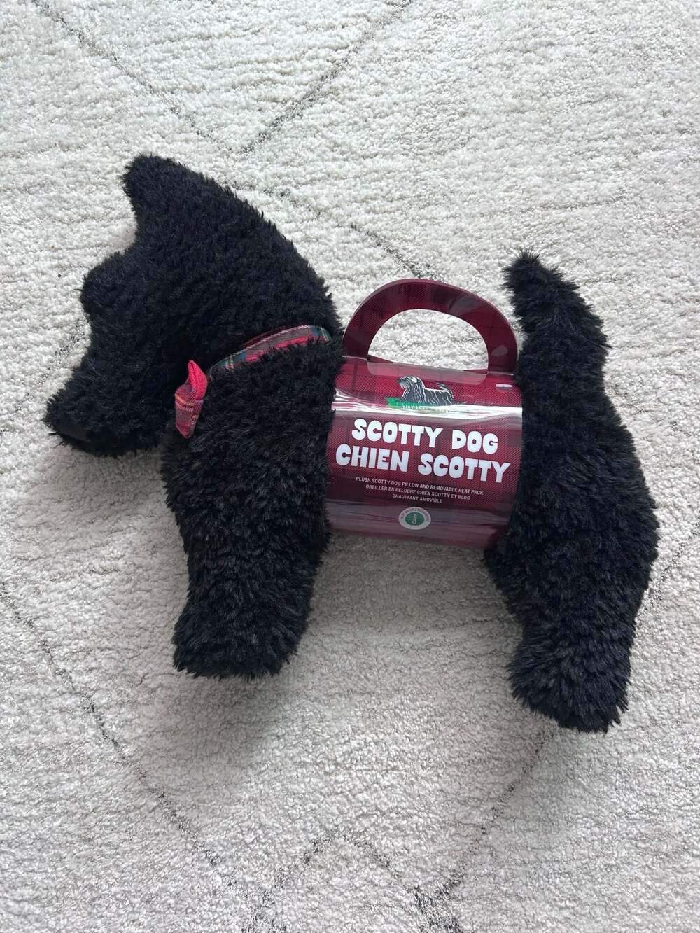 Tiny Love + Carry Scotty Dog Plush Pillow and Removable Heat Pack